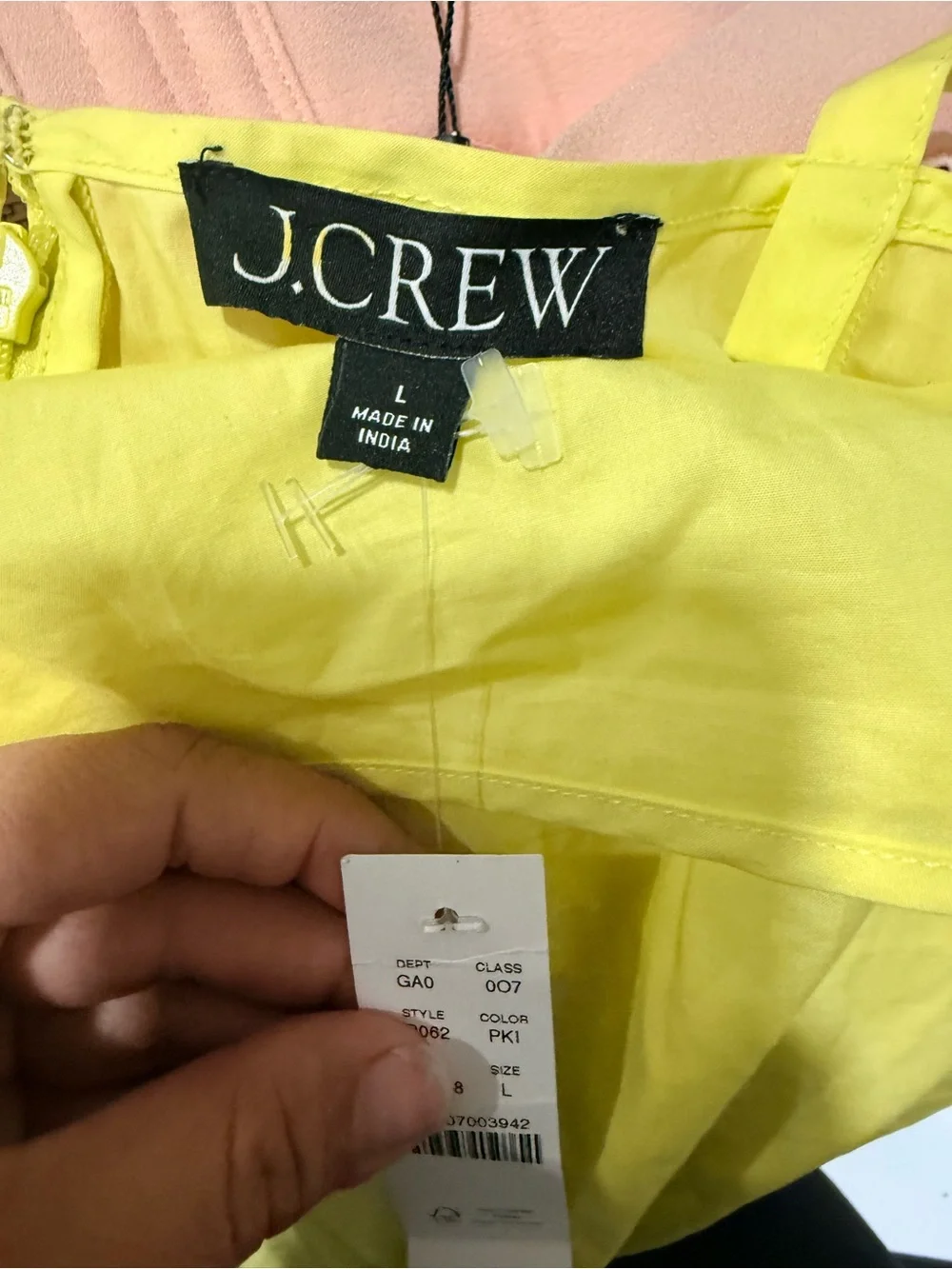 J. Crew Neon Lime Tie-Strap Camisole